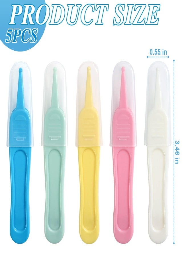 Clofiak 5Pcs Nose Cleaning Tweezers, 5 Colors Baby Nose Picker, Effective Booger Remover Tool, Navel & Ear Cleaner Clip for Baby's Care - Image 2